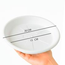 kit 3 Pratos Para Vaso Redondo Jardim plástico abs todas as cores e medidas