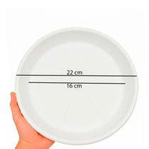 kit 3 Pratos Para Vaso Redondo Jardim plástico abs todas as cores e medidas