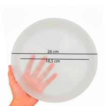 kit 3 Pratos Para Vaso Redondo Jardim plástico abs todas as cores e medidas