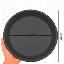 kit 3 Pratos Para Vaso Redondo Jardim plástico abs todas as cores e medidas kit 3 Pratos Para Vaso Redondo Jardim plástico abs todas as cores e medidas