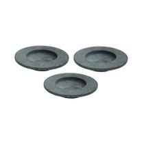 Kit 3 Pratos Risoto Massa Chapéu Invertido Pedra Sabão 22Cm Kit 3 Pratos Risoto Massa Chapéu Invertido Pedra Sabão 22Cm