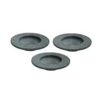 Kit 3 Pratos Risoto Massa Chapéu Invertido Pedra Sabão 26CM Cinza Kit 3 Pratos Risoto Massa Chapéu Invertido Pedra Sabão 26CM Cinza