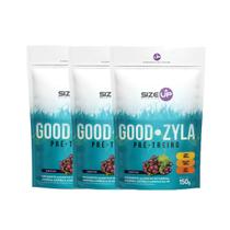 Kit 3 Pré Treino Good-Zyla Sabor Uva Refil 150g Size Up