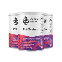 Kit 3 Pré Treino Ocean Drop Vegano 120 Cápsulas Kit 3 Pré Treino Ocean Drop Vegano 120 Cápsulas