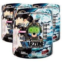 Kit 3 Pré-Treino Sem Cafeina Noturno Warzone UnderLabz 360g Kit 3 Pré-Treino Sem Cafeina Noturno Warzone UnderLabz 360g