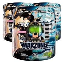 Kit 3 Pré-Treino Sem Cafeina Noturno Warzone UnderLabz 360g Kit 3 Pré-Treino Sem Cafeina Noturno Warzone UnderLabz 360g