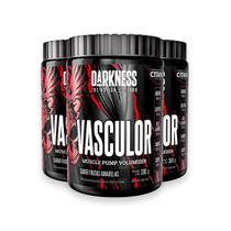 Kit 3 Pré Treino Vasculor Powder Darkness Frutas Amarelas 300g
