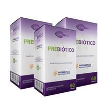 Kit 3 Prebiótico 500mg 60Cáps QualyNutri Prebiótico