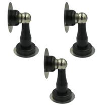 Kit 3 prendedor batedor porta magnetico adesivo preto fosco Kit 3 prendedor batedor porta magnetico adesivo preto fosco