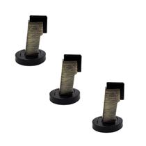 Kit 3 prendedor batedor trava porta magnetico 535 antique uniao mundial ima forte piso e parede