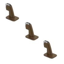 Kit 3 prendedor batedor trava porta magnetico adesivo 804 corten marrom imab ima piso e parede
