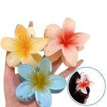 Kit 3 Prendedor de Cabelo Flor Grande Blogueira Cores Kit 3 Prendedor de Cabelo Flor Grande Blogueira Cores