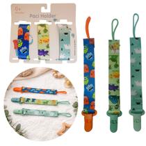Kit 3 Prendedor De Chupeta Bebe Clipe Universal Para Qualquer Chupeta Seguro