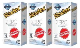 Kit 3 Preservativo Blowtex Zero C/16 Un