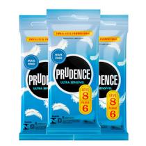 Kit 3 Preservativo Prudence Ultra Sensível Leve 8 Pague 6