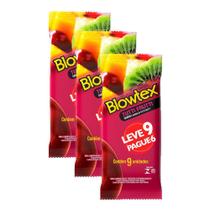 Kit 3 Preservativos Blowtex Tutti Frutti Leve 9 Pague 6 unidades Kit 3 Preservativos Blowtex Tutti Frutti Leve 9 Pague 6 unidades