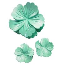 Kit 3 Presilhas Piranha Flor Blogueira Tamanhos Variados Cor:Plenitude
