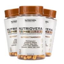 Kit 3 Pro Gold A - Z Nutriovera Ultra Vitamínico Nutrição