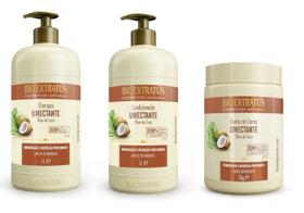 Kit 3 Produtos Umectante Óleo De Coco Bio Extratus 1lt Kit 3 Produtos Umectante Óleo De Coco Bio Extratus 1lt