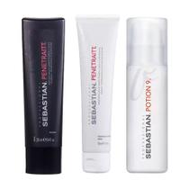 Kit 3 Produtos Wella Sebastian Penetraitt