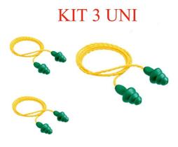 KIT 3 Protetor Auricular Abafador Plug 16db 3m