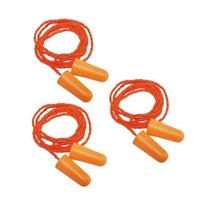 Kit 3 Protetor Auricular Espuma Plug C/ Cordão 16dB 1110 3M Kit 3 Protetor Auricular Espuma Plug C/ Cordão 16dB 1110 3M