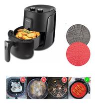 Kit 3 Protetor de Silicone Air Fryer Fritadeira Redondo 19cm