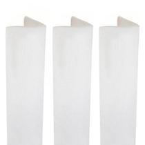 Kit 3 Protetor Protege Quina Cantos Cantoneira Branco 7x7 2m Kit 3 Protetor Protege Quina Cantos Cantoneira Branco 7x7 2m