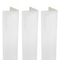 Kit 3 Protetor Protege Quina Cantos Cantoneira Branco 7X7 2M