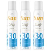 Kit 3 Protetor Solar Aerossol Sun Prime FPS30 150Ml - My Health Kit 3 Protetor Solar Aerossol Sun Prime FPS30 150Ml - My Health