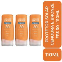 Kit 3 protetor solar corporal cenoura & bronze FPS 30 - 110ml