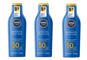 Kit 3 Protetor Solar Corporal Nivea Sun FPS50 200ml - Nivea