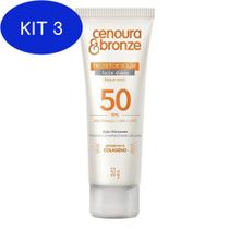 Kit 3 Protetor Solar Facial Fps50 Toque Seco