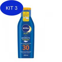 Kit 3 Protetor Solar Nivea Sun Protect & Hidrata Fps30 Nivea