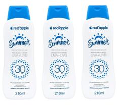 Kit 3 Protetor Solar Red Apple Summer Fps30 210ml Kit 3 Protetor Solar Red Apple Summer Fps30 210ml