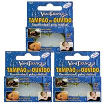 Kit 3 Protetor Tampão De Ouvido 100% Silicone - Vani France