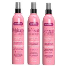 Kit 3 Protetor Térmico para Cabelo Spray Defrizante Ceramidas Soft Hair 140ml