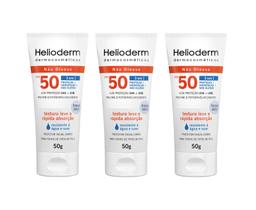 Kit 3 Protetores Facial Diário Helioderm Fps 50 Com 50g Kit 3 Protetores Facial Diário Helioderm Fps 50 Com 50g