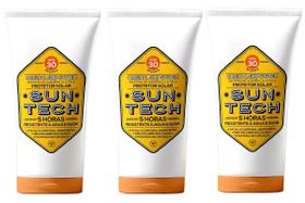 Kit 3 Protetores Solar Esportivo Vegano 5H Duração 30 FPS 540g Suntech Kit 3 Protetores Solar Esportivo Vegano 5H Duração 30 FPS 540g Suntech