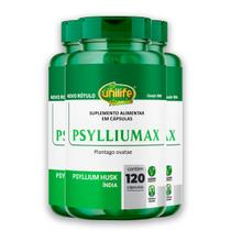 Kit 3 Psyllium Husk Unilife Psylliumax 120 cápsulas Kit 3 Psyllium Husk Unilife Psylliumax 120 cápsulas