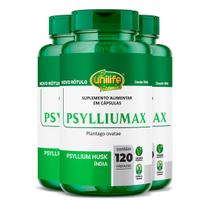 Kit 3 Psyllium Unilife Psylliumax 120 Cápsulas