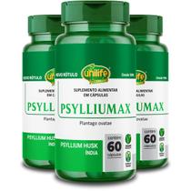 Kit 3 Psyllium Unilife Psylliumax 60 cápsulas