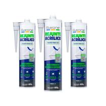 Kit 3 Pu 40 400g Rejunte Acrílico Barone Diversas Cores