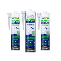 Kit 3 Pu 40 400g Rejunte Acrílico Barone Diversas Cores