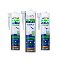 Kit 3 Pu 40 400g Rejunte Acrílico Barone Diversas Cores