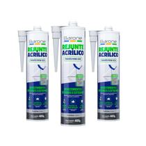 Kit 3 Pu 40 400g Rejunte Acrílico Barone Diversas Cores