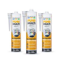 Kit 3 Pu 40 Selante Silicone Cola Tudo Multiuso Barone 400g Kit 3 Pu 40 Selante Silicone Cola Tudo Multiuso Barone 400g