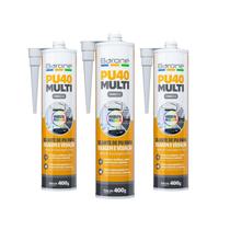 Kit 3 Pu 40 Selante Silicone Cola Tudo Multiuso Barone 400g Kit 3 Pu 40 Selante Silicone Cola Tudo Multiuso Barone 400g