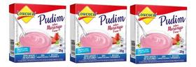 Kit 3 Pudim Diet Zero Açucares Sabor Morango Lowçucar Kit 3 Pudim Diet Zero Açucares Sabor Morango Lowçucar