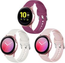 Kit 3 Pulseiras 20mm Samsung Galaxy active Active 2 44mm 40mm Galaxy Watch 3 41mm Galaxy 42mm Bip Bip Lite Bip S Amazfit